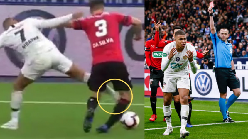 Mbappe UKARANY za wejście wyprostowaną nogą! JEST SPORE ZAWIESZENIE